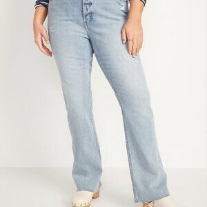 Extra Highrise Buttonfly Kicker Bootcut Jean Size 18